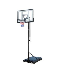 Kosh basketbolli teleskopik, Hoops, 135-305 cm, diametri i koshit 45 cm, tabelë polikarbonati 8 mm, bazamenti 65 kg peshë mbajtëse