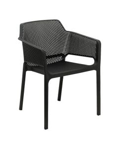Outdoor armchair, anthracite color, 59*58*79 cm
