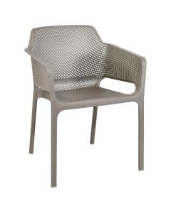 Outdoor armchair, cappuccino color, 59*58*79 cm