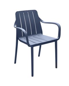 Outdoor armchair, blue color, 58.5*51*81.5 cm