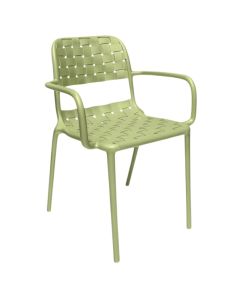 Outdoor armchair, green color, 55*57*82 cm