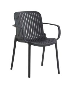 Armchair, Isola, PP, anthracite color, H81xD61xW58 cm