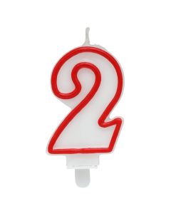 Party candle, N2, The party cube, 6.5 cm, 1 piece