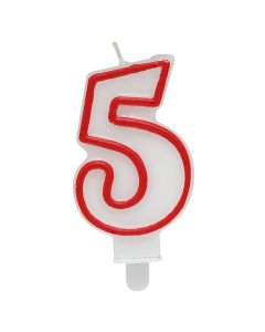 Party candle, N5, The party cube, 6.5 cm, 1 piece