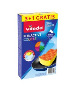 Sfungjer enësh, Vileda, Pur Active Colors, 3+1, 1 copë