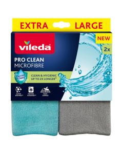 Peceta pastrimi, Vileda, Pro Clean, Extra Large, mikrofibër, 2 peceta, 1 copë