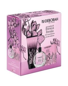 Set xhel dushi 250 ml + parfum EDT 100 ml, Deborah, Fresh Freesia, 1 copë