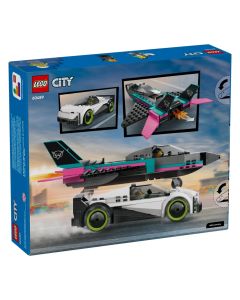 Lego, 60489 Jet vs. Car, City, +6 years, 1 piece