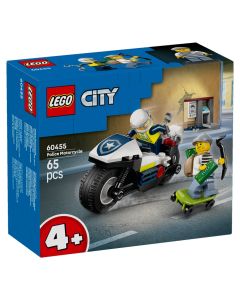 Lego, 60455 Police Motorcycle Chase, City, +4 years, 1 piece