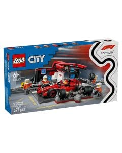 Lego, 60443 F1® Pit Stop & Pit Crew Ferrari, Formula 1, +6 years, 1 piece