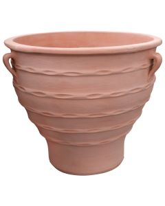 Circular flower vase, Dia.90x H80cm, Terracotta, Ceramic