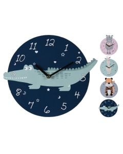 Wall clock, mdf, animal, 26 cm, mix