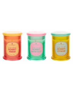 Qiri aromatik Sorbet, parafinë/qelq, mikse, 160 gr, D7.7xH10.2 cm