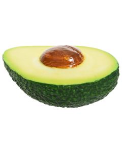 Decorative avocado, polyester, green, 6.5x10.5x4.5 cm, 1 piece