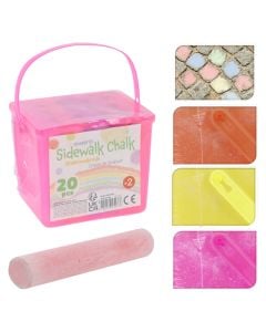 Colored chalk, 20 colors, 1 piece