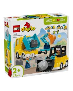 Lego, Duplo, 3 in 1 Construction Vehicles, +2 years, 1 piece