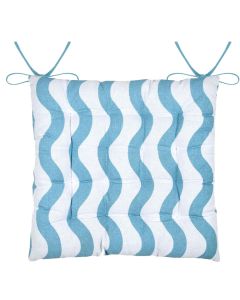 Coolvibes chair cushion blue and white 38x38 cm