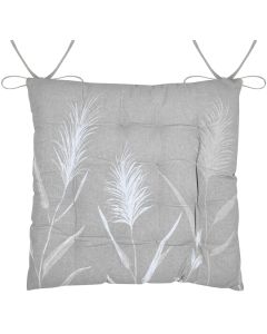 Natural Pampa chair cushion gray 38x38 cm