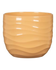 Flower vase, ceramic, Yellow, Ø18 cm