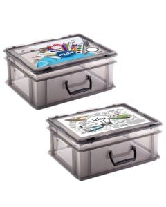 Kuti organizuese për aksesorë shkolle, plastike, 15 lt, 1 copë