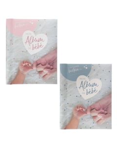 Libër kujtimesh për bebe, blu/rozë, 20,4x3,3x25,5 cm, 1 copë