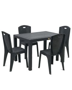 Set Tavoline + karrige, karrige 38x36xH88 cm, tavoline 70x120xH76 cm, ngjyre anthracite