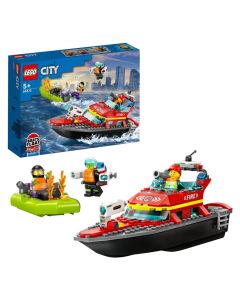 Lego, City, Fire Rescue Boat, +5 vjec, 1 copë