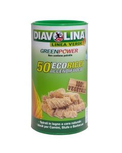Ndezës zjarri, Diavolina GreenPower, 100% ekologjike, 50 ndezës, 1 copë