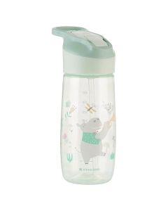 Baby bottle, Kikka Boo, Music Fest, silicone spout, 450 ml, +12 months, mint, 1 piece