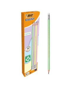 Lapsa, Bic Evolution, Pastel, me gomë, 12 copë, 1 pako