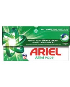 Detergjent kapsulë për rrobat, Ariel, All in 1, 30 kapsula, 1 copë