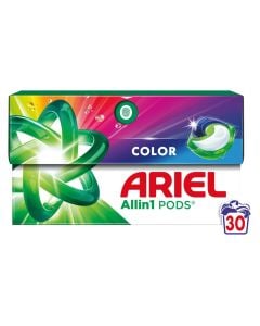 Detergjent për rrobat kapsule, Ariel, Color, All in 1, 30 kapsula, 1 copë