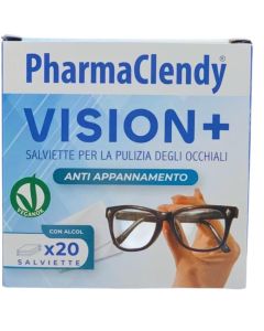 Eyeglass cleaning wipes, PharmaClendy, VISION+, 20 wipes, 1 piece