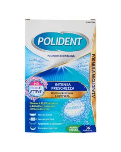 Denture Cleaner, Polident, Menta Fresca, 36 tablets, 1 piece