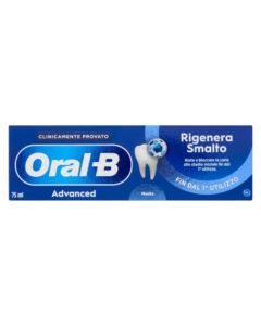Toothpaste, Oral B, Advanced, Rigenera Smalto, 75 ml, 1 piece