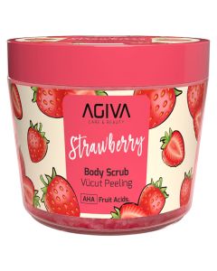 Body scrub, Agiva, Strawberry, 300 ml, 1 piece