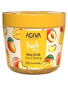 Body scrub, Agiva, Peach Mango, 300 ml, 1 piece