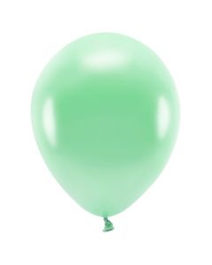 Eco balloons, latex, 26 cm, mint, 100 pieces