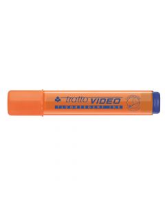 Evidenciator, Video, Tratto, Fila, plastikë, 13x1.8x1.4 cm, portokalli, 1 copë