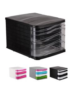 Document holder with 5 drawers