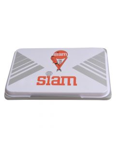 Neutral medium stamp pad, Siam, metal and foam, 13x8.5x1.5 cm, neutral, 1 piece