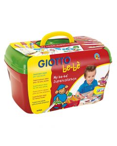 Set me mjete shkollore për fëmijë, Be-bé, Giotto, Fila, plastikë, 26x16x16 cm, e kuqe dhe e gjelbër, 26 copë