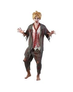 Kostum halloweeni per meshkuj, M, Hight school, gri kuq