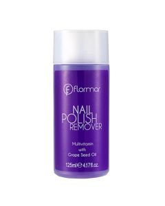 Nail polish remover, Flormar, plastic, 125 ml, purple, 1 piece