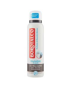 Antiperspirant spray, Invisible Fresh, Borotalco, plastic and metal, 150 ml, white, blue and black, 1 piece