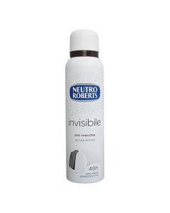 Antiperspirant spray, Invisible, Neutro Roberts, plastic and metal, 150 ml, white and black, 1 piece