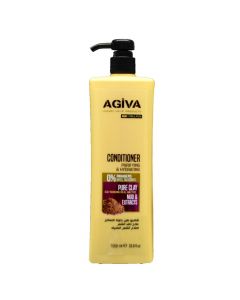 Hair conditioner, Agiva, plastic, 1000 ml, cream, 1 piece