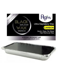 Depilatory wax, Agiss, plastic and wax, 500 g, black, 1 piece