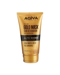 Face mask, Agiva, plastic, 150 ml, gold, 1 piece