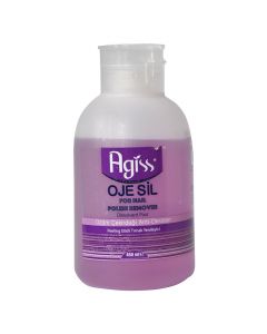 Nail polish remover, Agiss, plastic, 450 ml, purple, 1 piece